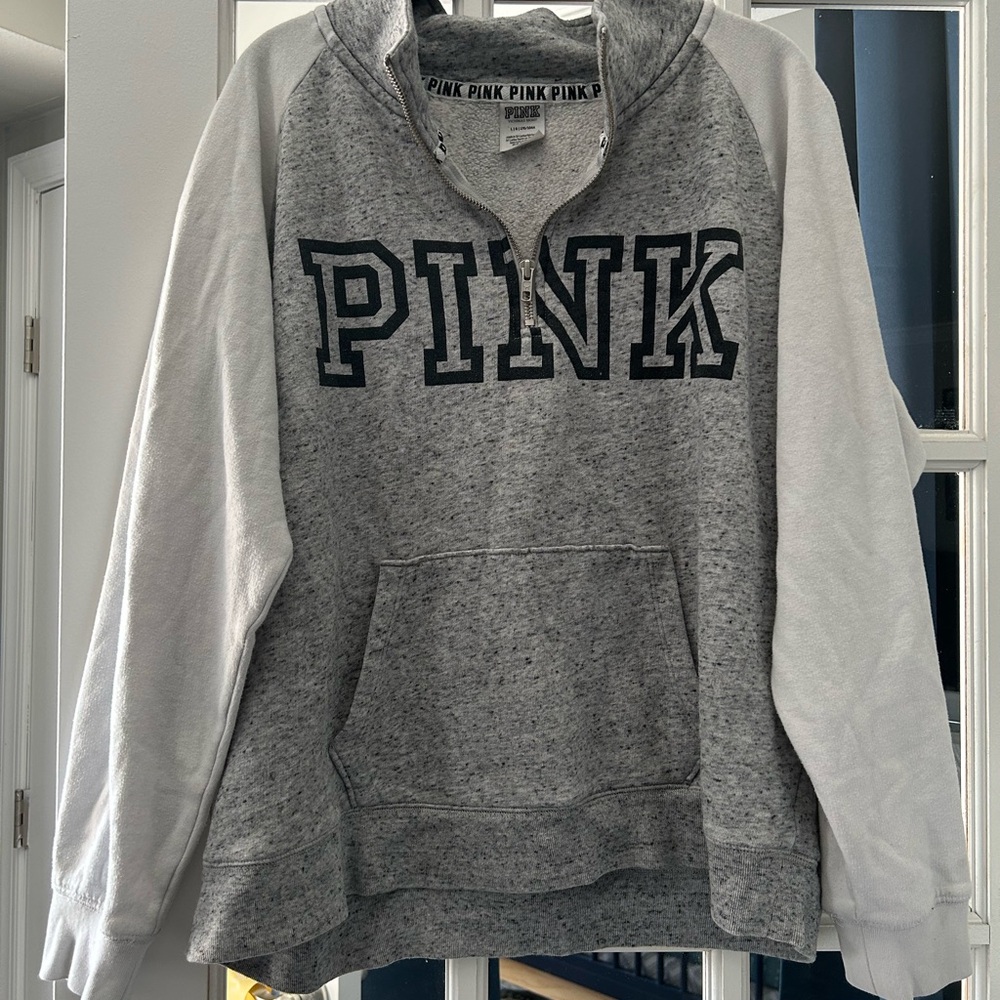 Quarter zip PINK Victoria's Secret sweatshirt
